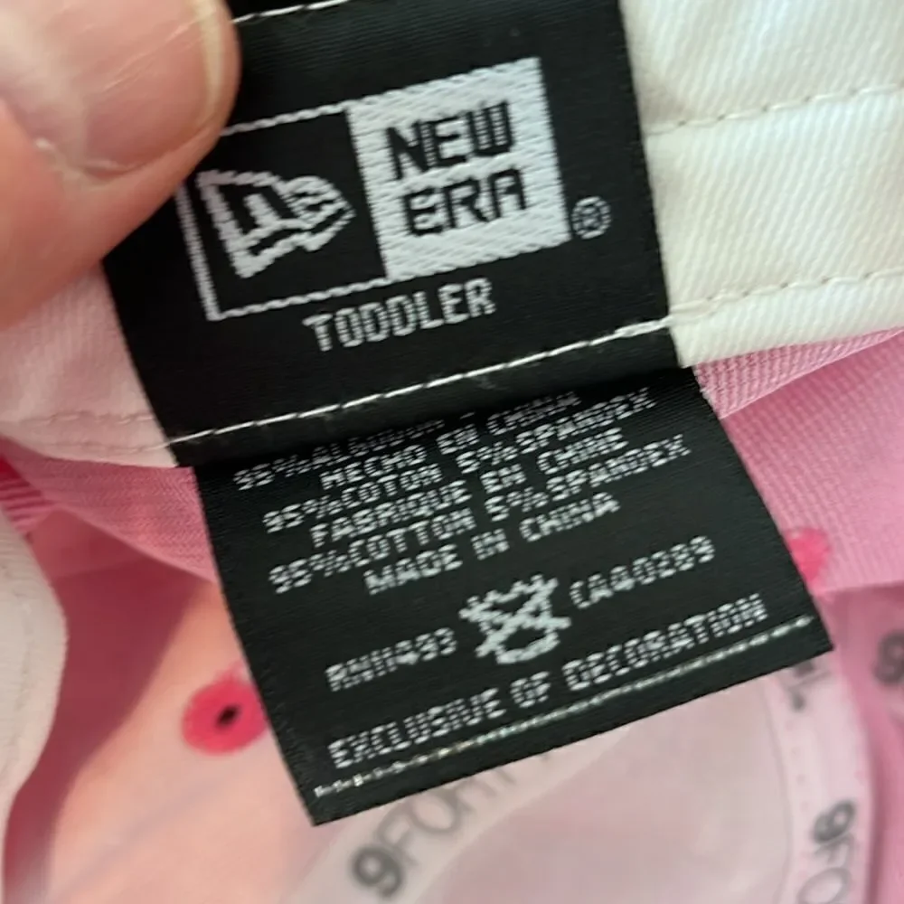 Pink alphabet girls Chicago White Sox kids toddler fitted baseball cap hat